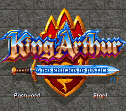 King Arthur & The Knights of Justice Title Screen